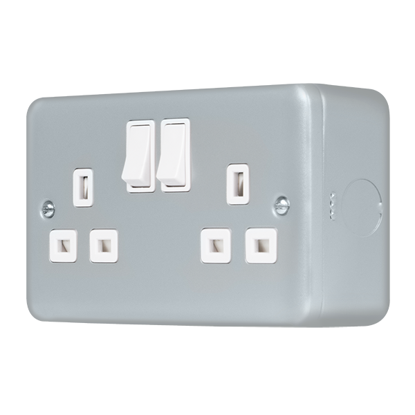 Click 2G Switched Socket Metal Clad PRO MCP536