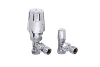 15mm ERES TRV TWIN PACK ALL CHROME PLATED ANGLE LOCKSHIELD & WHEEL HEAD
