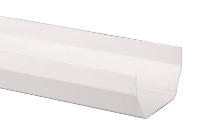 114mm Squarestyle Gutter Arctic White 2m
