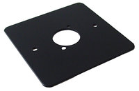 Kelsey 1 gang 1 hole Black Plate