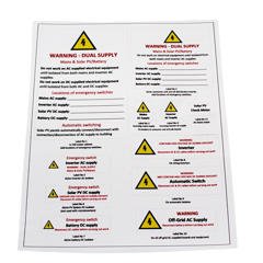 SEAI Solar Label Sheet