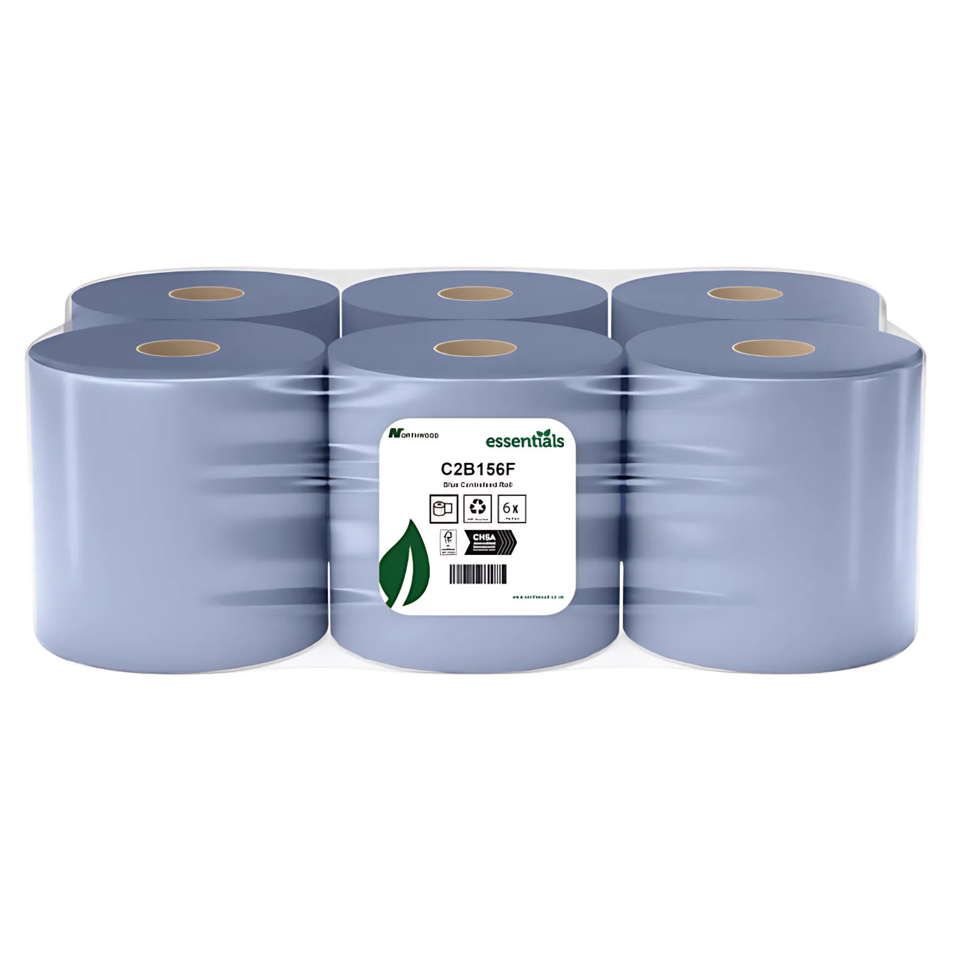 2 Ply Blue Centrefeed Roll