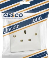 Lincoln 13 Amp 1 Gang Unswitched Socket Pre Packed