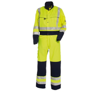 TRANEMO 4810  Hi-Visibility Poly/Cotton Coverall Yellow/Navy