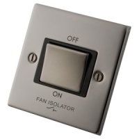 Black Nickel Fan Isolator Switch