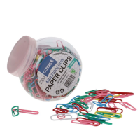 Tub 200 28Mm Multicolour Paper Clips, 200/Tub, Each