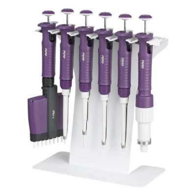 Universal linear rack for six pipettes (maximum of four multichannel pipettes)