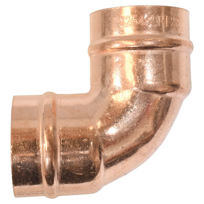 Solder Ring 22mm 90degree Elbow
