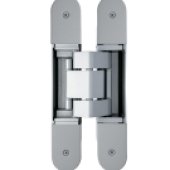 Invisacta IN310 3D Adjustable Concealed Hinge - Capacity 120 Kg - Screws And Caps Included Satinized Silver