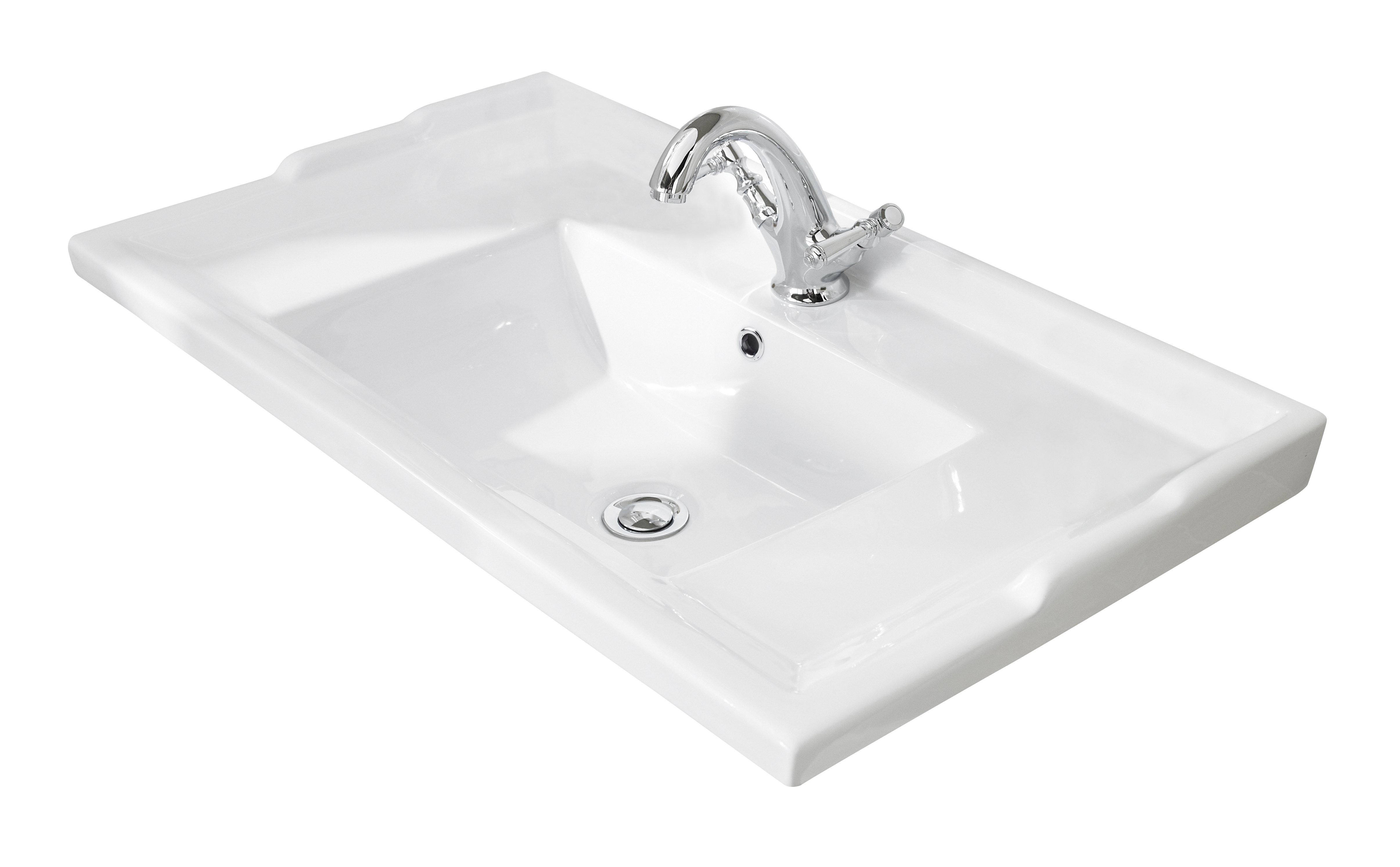 800mm Traditional Basin 1 Tap Hole