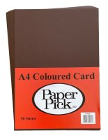 A4 Brown Card 160gsm (50)
