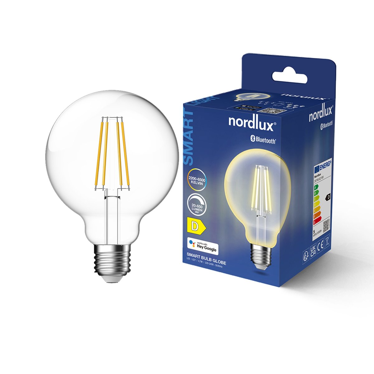 Nordlux Smart E27 G95 LED Lamp Clear