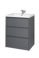URBINO 600mm FLOOR-STANDING UNIT & BASIN GREY