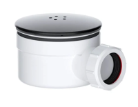 Viva 1&frac12; Shower Trap (90mm tray) Matt Black WTSH90/B