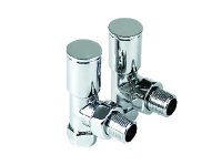 Instinct 15mm Modern Radiator Valves Angled (Pair)