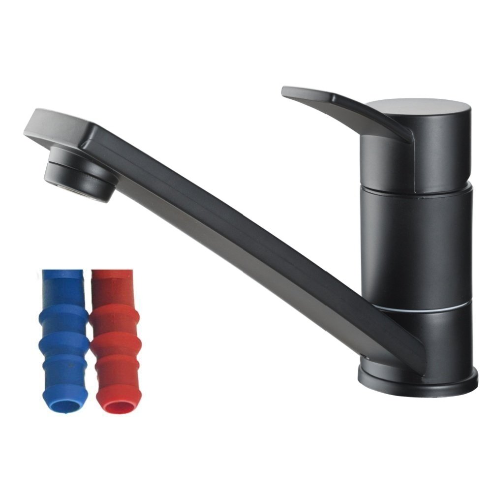 Reich Contur E Mixer Tap (Black - Serrated Fittings) 