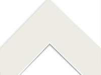 7x5" White Core Single Mount  Pack of 40