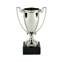 17cm Cast Conical Cup - Silver