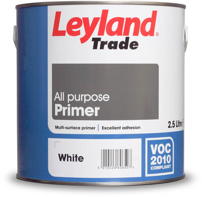 Leyland All Purpose Primer Paint Brilliant White 2.5L