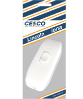 Lincoln 6 Amp In Line Switch White Pre Packed