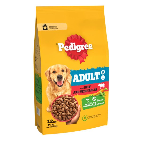 Pedigree Dog Complete Dry with Beef and Vegetable 12kg