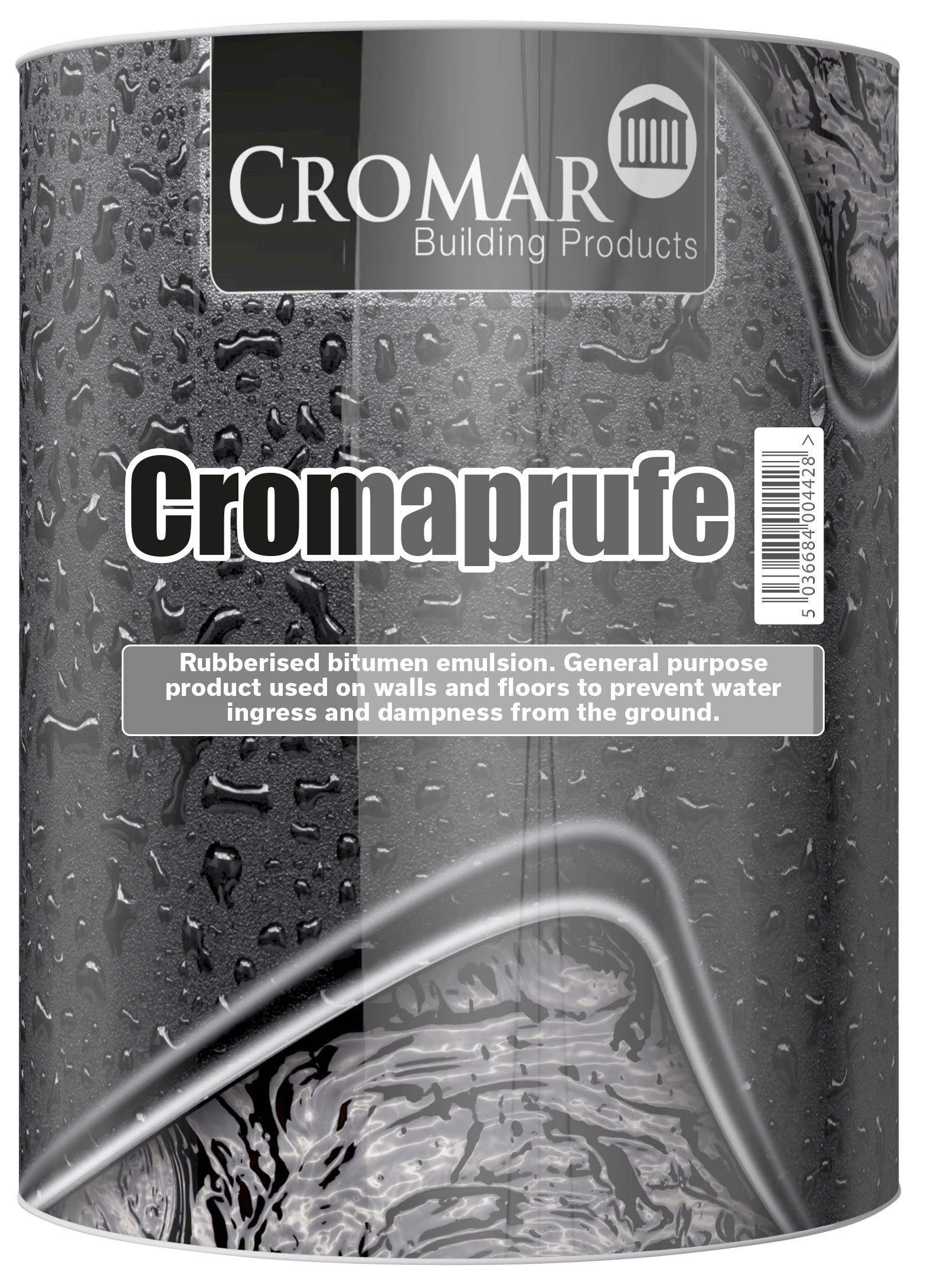 Cromar Cromaprufe 5L Rubberised Bitumen Emulsion ACP/501