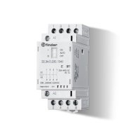 22.34.0.024.4320 - Finder 22 Series 25A 4 Pole Contactor 24V AC/DC 2.2W 4NO