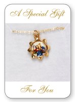 Necklet/Medal with Picture/Christopher   (6776/CHR)