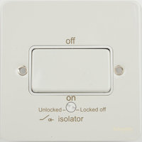Flatplate 1g TP isolator 10AX plate switch | LV0701.0267