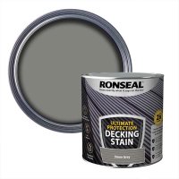 Ronseal Ultimate Protection Deck Stain Stone Grey 2.5L & Swatch