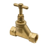 1.1/4" Female To Female Brass Stopcock 744F