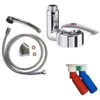 Reich Twist Shower Tap Assembly w/Duett Head (Chrome)