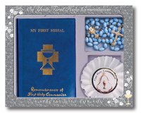 Communion Gift Set/Blue Symbolic   (C5208)