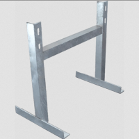 18" Welded H Wall Bracket Galvanized