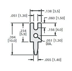 PCB Test points Slotted