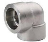 1/4" BSPT 3000LB Screwed 90 Degree Elbow. ASTM/ASME SA105N ASME B16.11 NACE MR.01.75