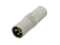 Neutrik NA3MM | 3 Pin XLR male - 3 Pin XLR male Converter