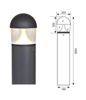 TAURUS BOLLARD Graphite 25W IP66