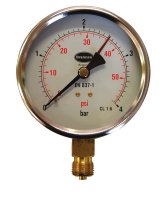 BRANNAN 34654 100mm 6B/90PSI PRESSURE GAUGE