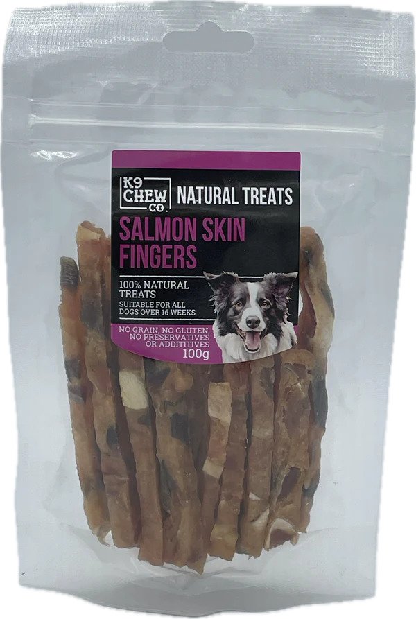 K9 Chew Co. Salmon Skin Fingers 100g x 1