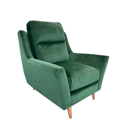 Spirit Green Velvet Armchair