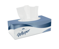 WHISPER 2PLY WHITE FACIAL TISSUE X3600 SKILLET