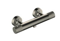 RAK-AMALFI WALL MOUNTED EXPOSED THERMOSTATIC BAR VALVE IN BRUSHED NICKEL
