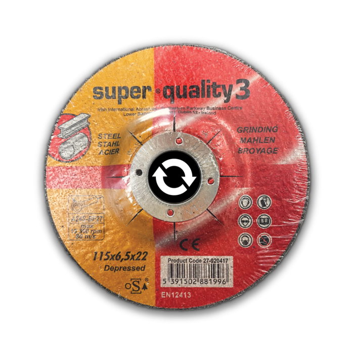 Metal Grinding Disc 115mm x 6mm