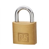 RS PRO All Weather Padlock - Brass 40mm