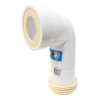 110MM 90degree Wc Connector White
