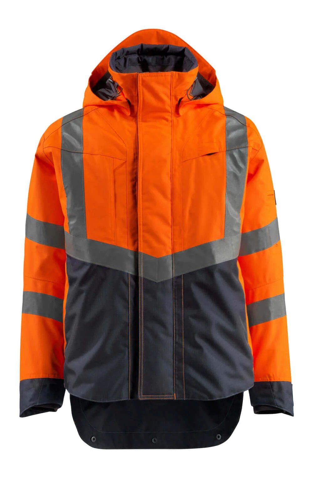 Mascot Harlow 15501-231-14010 Outer Shell Jacket Hi-Visibility Orange/Navy