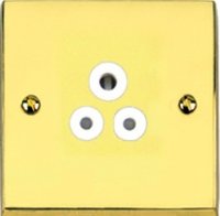 VICTORIAN BRASS HERITAGE SOCKET 5A 3 PIN