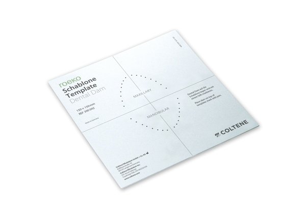 Coltene 6" Rubber Dam Template - Singles Single - DMI Ireland's Leading Dental Supplier - Next Day Delivery