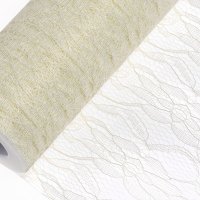 Lace Net On Roll Ivory - 15cm x 10m